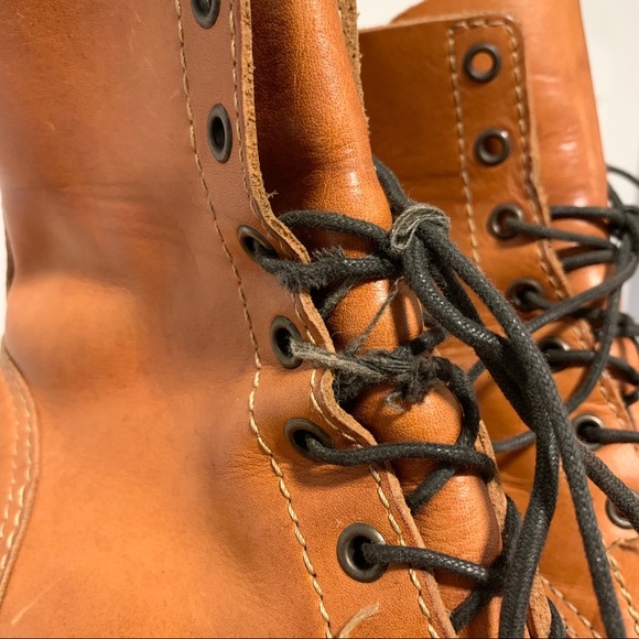 Swedish Hasbeens Hippie Lace Up Leather booties size 38 - Picture 8 of 11